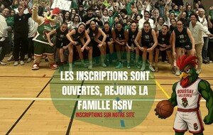 Les inscriptions au RSRV Basket sont ouvertes !