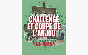 RSRV accueille les quarts de finale des challenge et coupe de l'Anjou !