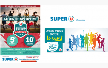 C'est reparti pour les bons licences avec Super U !