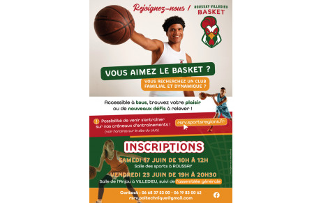 Rejoignez-nous pour la saison 2023-2024-inscriptions le 17 et 23 juin.