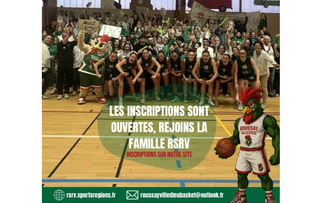 Les inscriptions au RSRV Basket sont ouvertes !